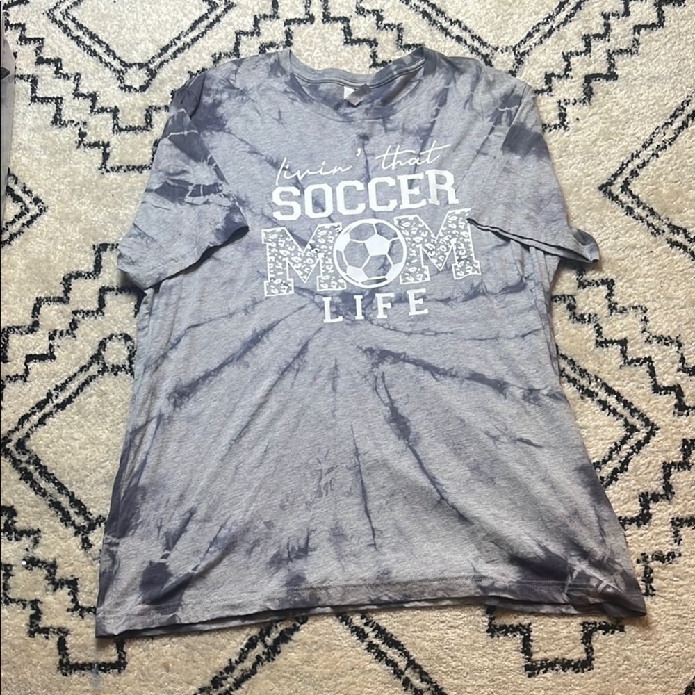 Bella Canvas Gray and Purple Short Sleeve Tee